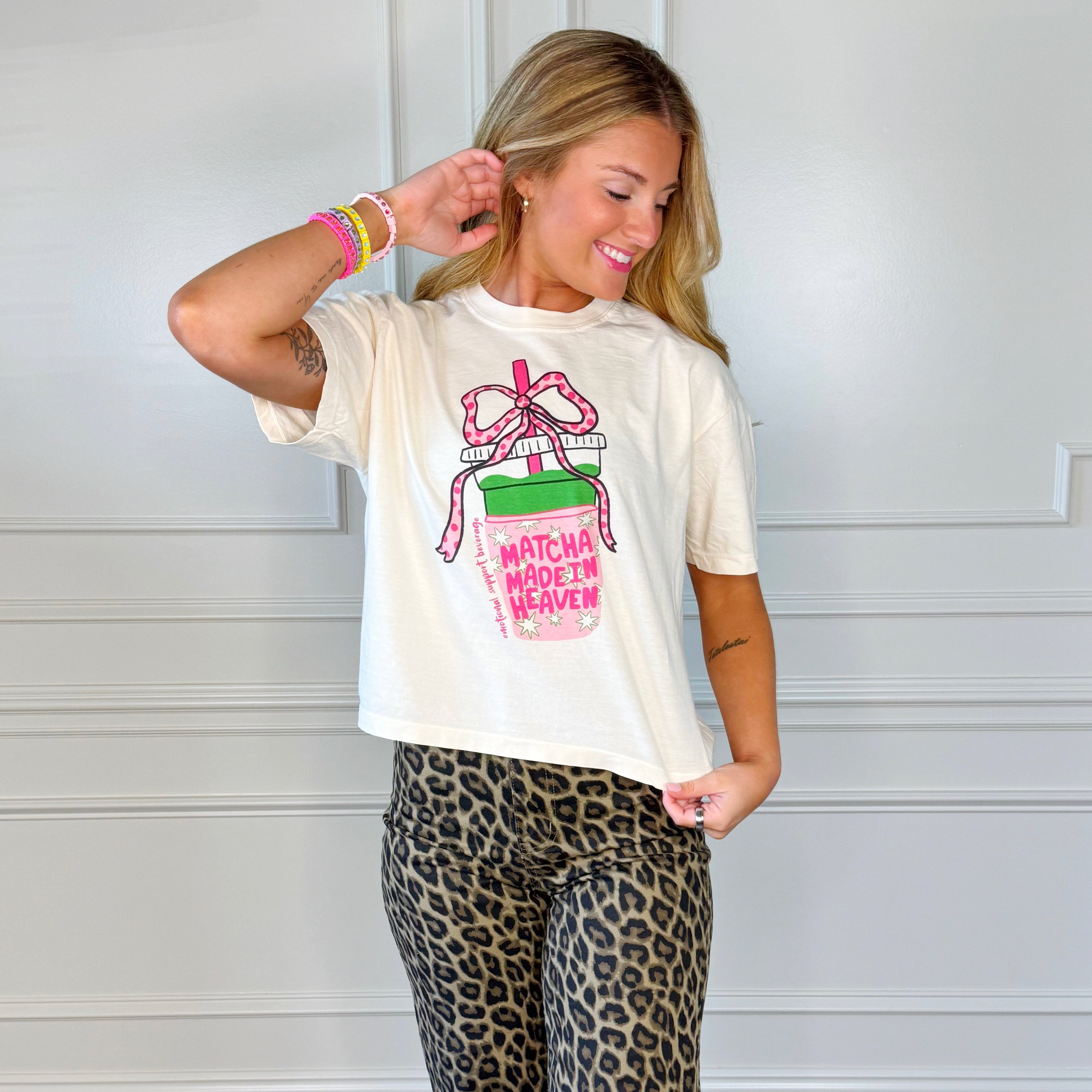 Matcha Made in Heaven Crop Tee