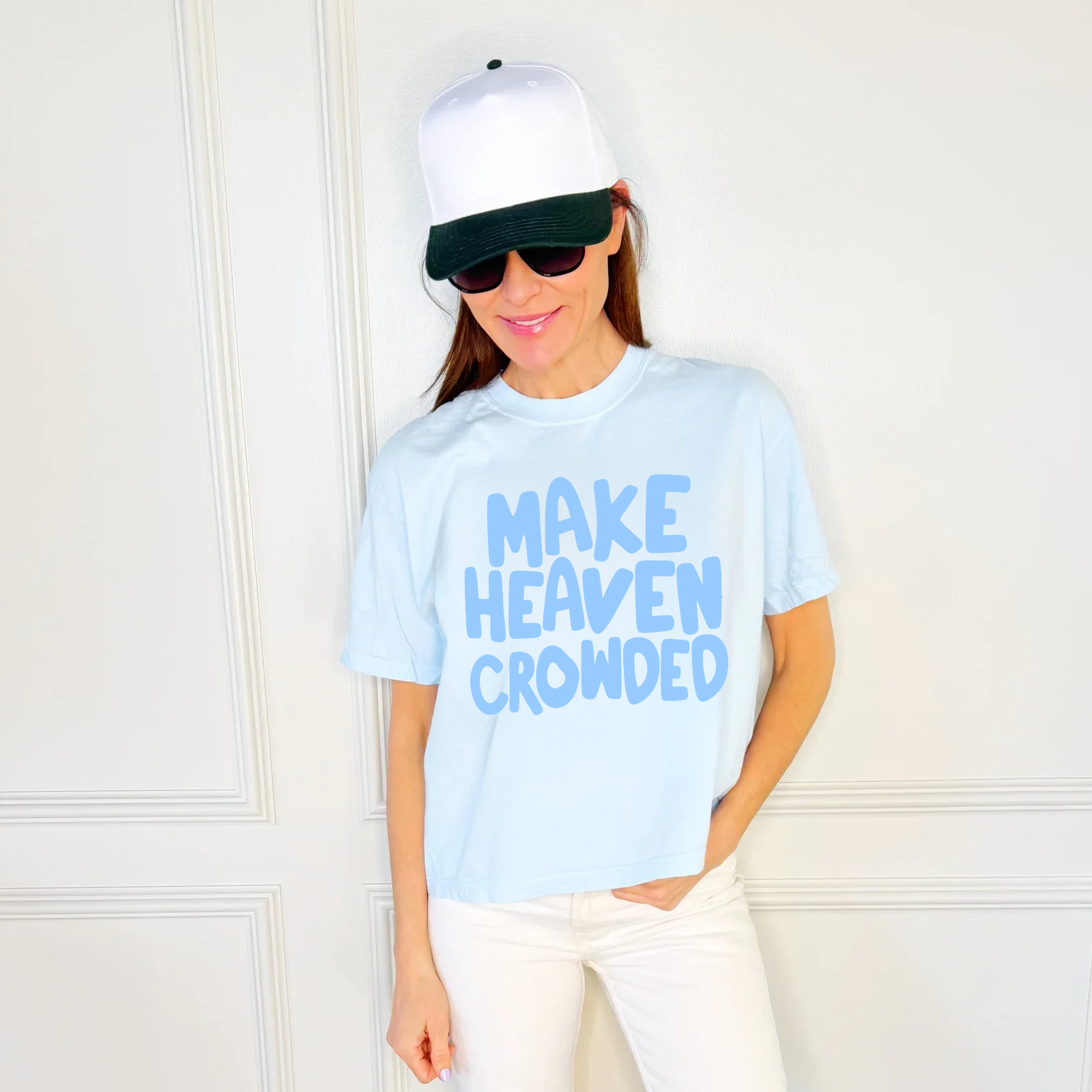 Make Heaven Crowded Puff Crop Tee