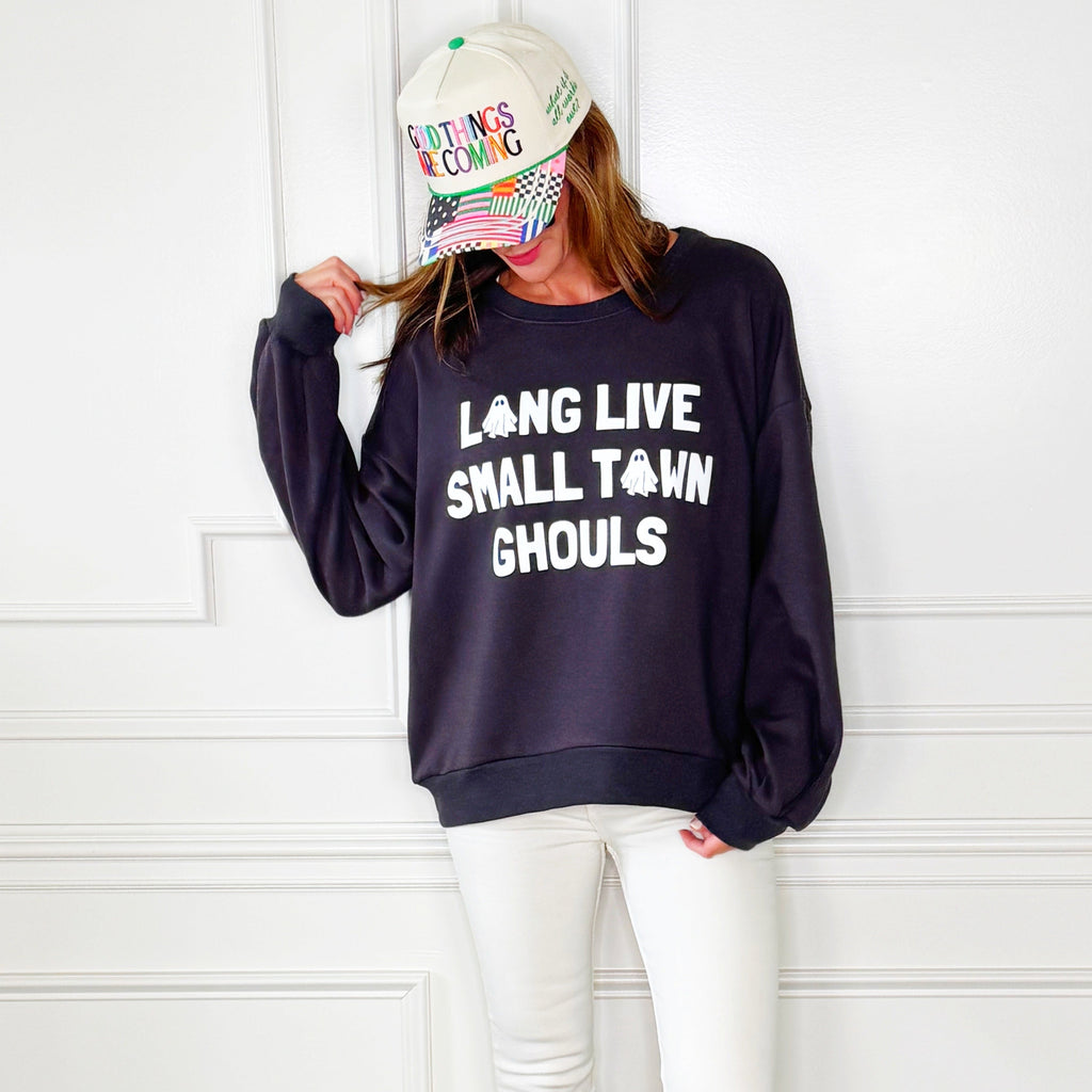 Long Live Small Town Ghouls Poppy & Pine Sweatshirt