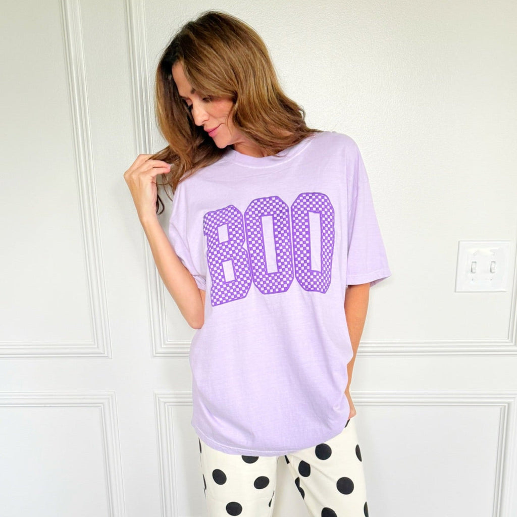 Checker Boo Puff Tee