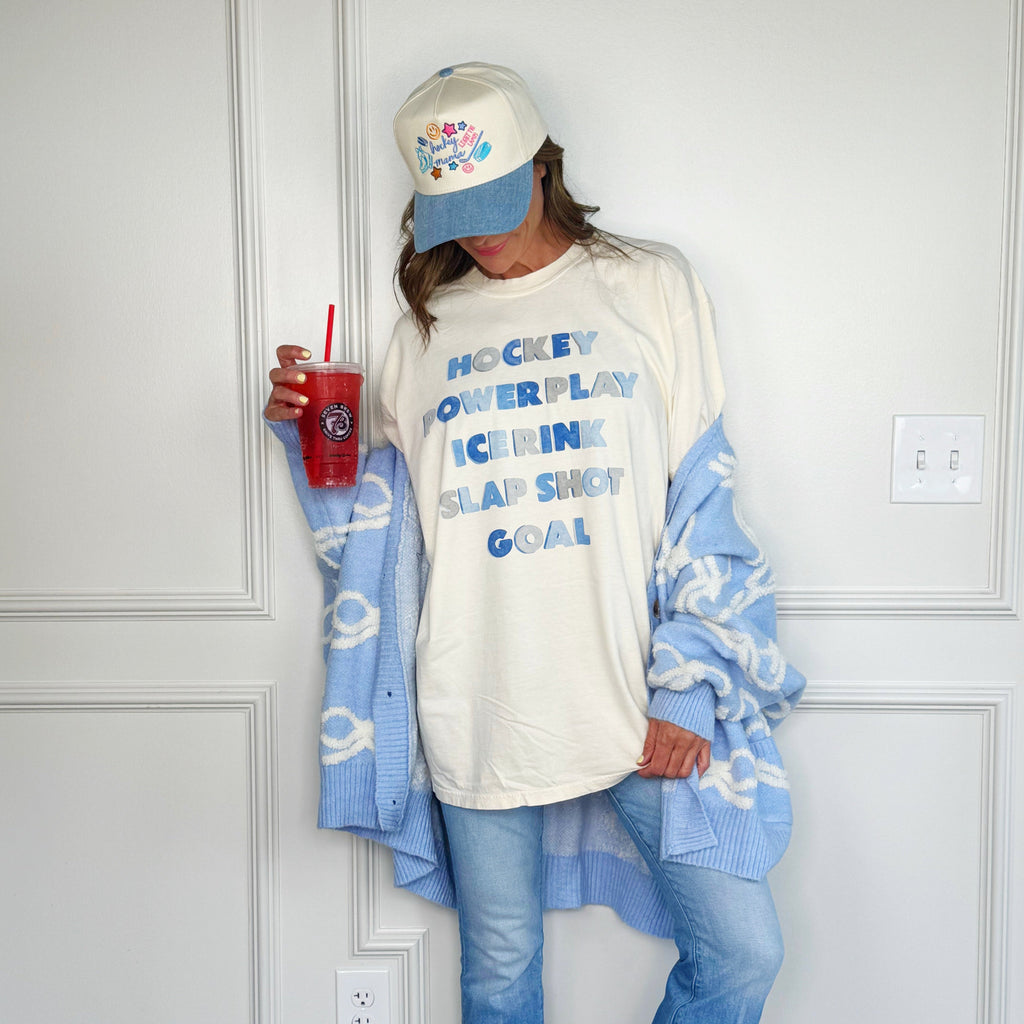 Hockey, Power Play, Ice Rink, Slap Shot, Goal Tee