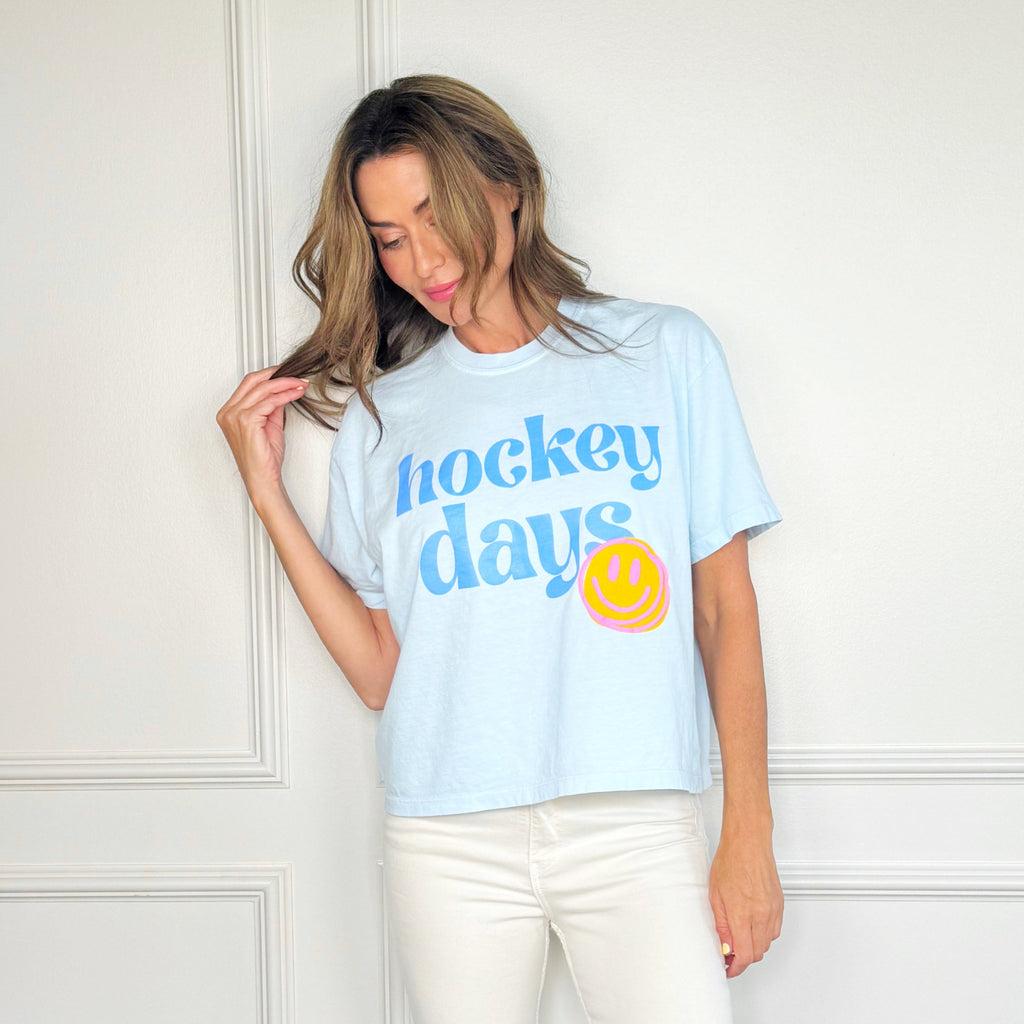 Hockey Days Crop Tee