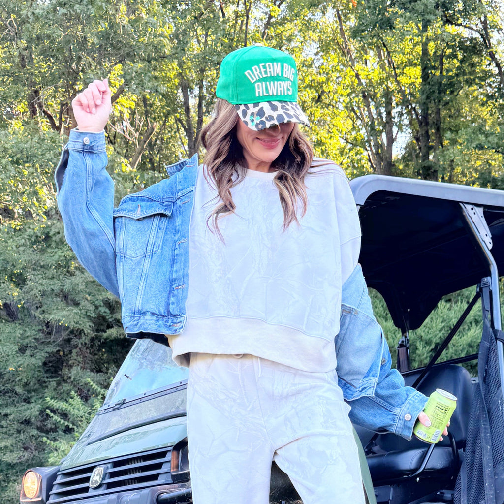 Light Camo Crop Sweatshirt - Pre Order!